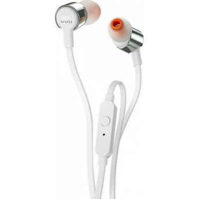 JBL T210 In-ear Handsfree με Βύσμα 3.5mm Γκρι